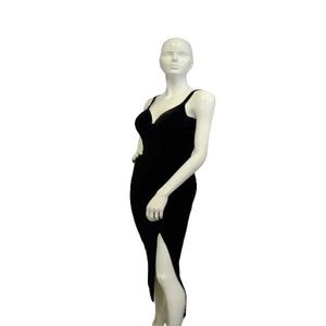 Temptress Velvet Black Dress Size Large (SKU 00007